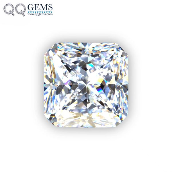 White and Multi Color square Cut Corner Loose Gemstone Synthetic Princess Cut square Corner CZ Stones - Image 3