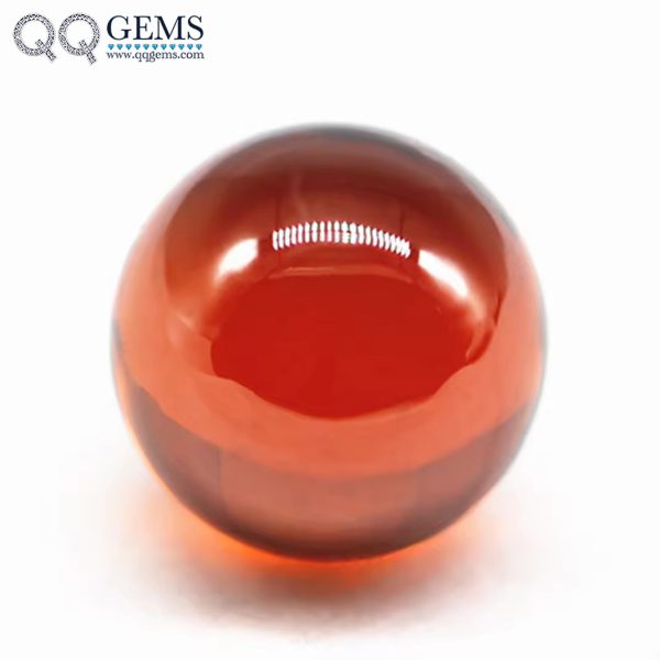 Orange/orange Red Cubic Zirconia Loose Gems Synthetic Round Sphere Shape CZ Stones