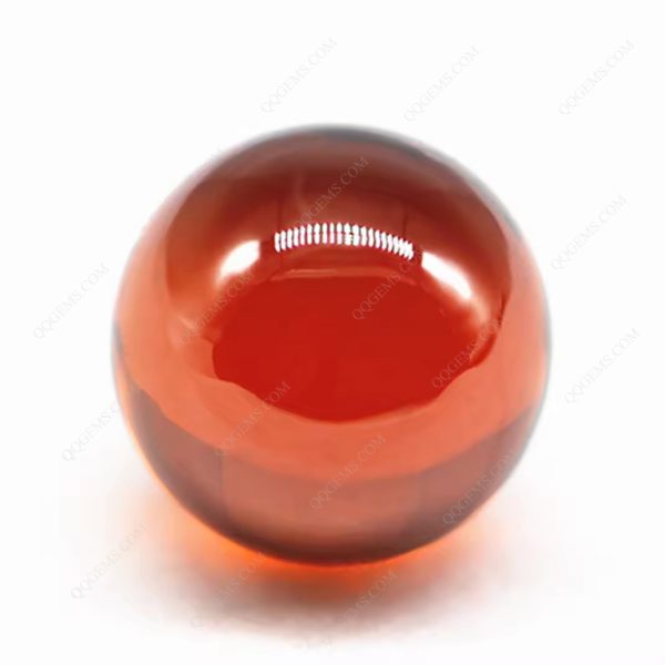 Orange/orange Red Cubic Zirconia Loose Gems Synthetic Round Sphere Shape CZ Stones - Image 4