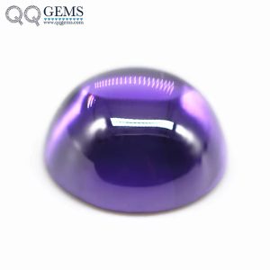 Violet/dark Violet Cubic Zirconia Loose Gems Synthetic Round Cabochon Cut CZ Stones