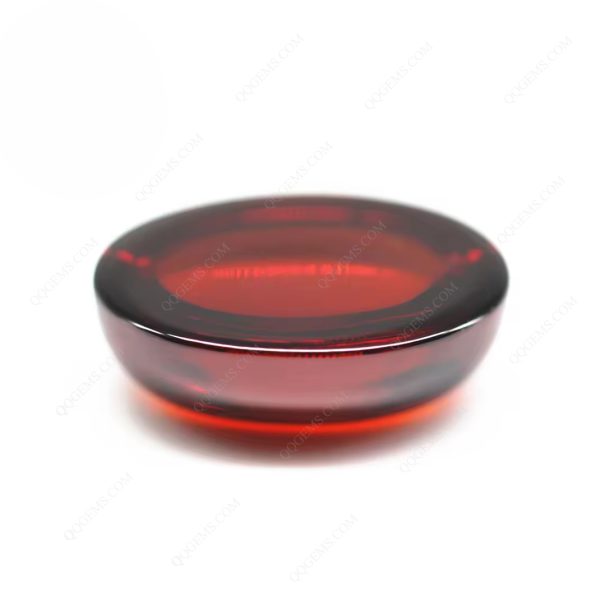 Garnet/dark Garnet Cubic Zirconia Loose Gemstone Synthetic Oval Shape Cabochon CZ Stones - Image 2