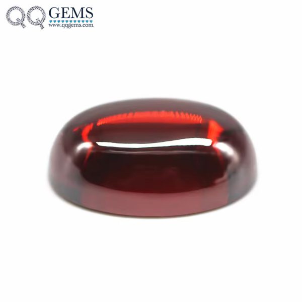 Garnet/dark Garnet Cubic Zirconia Loose Gemstone Synthetic Oval Shape Cabochon CZ Stones