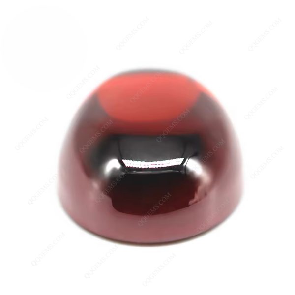 Garnet/dark Garnet Cubic Zirconia Loose Gemstone Synthetic Oval Shape Cabochon CZ Stones - Image 4