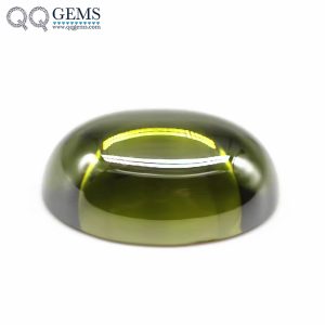 Oval Flat Back Cabochon Cut Peridot/D-peridot Cubic Zirconia Loose Gemstones
