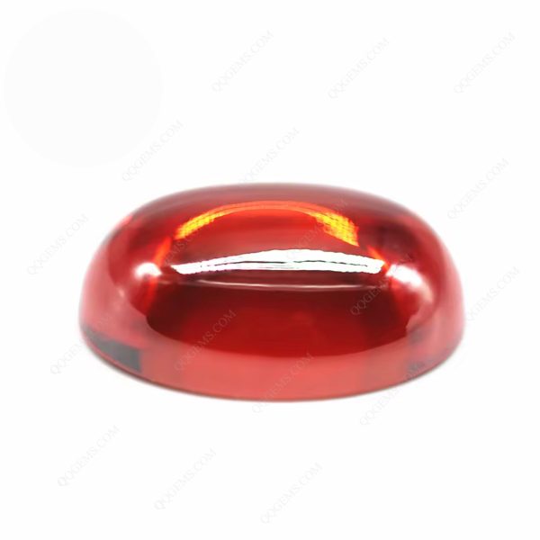 Orange/orange Red Cubic Zirconia Loose Gemstones Synthetic Oval Cabochon CZ Stones - Image 4