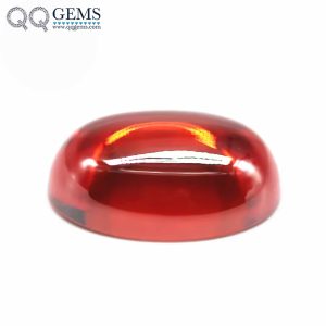 Orange/orange Red Cubic Zirconia Loose Gemstones Synthetic Oval Cabochon CZ Stones