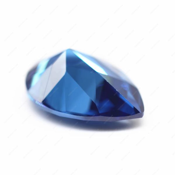 L-sapphire Blue/sapphire Blue Cubic Zirconia Loose Gems Synthetic Faceted Cut Pear Shape CZ Stones - Image 4