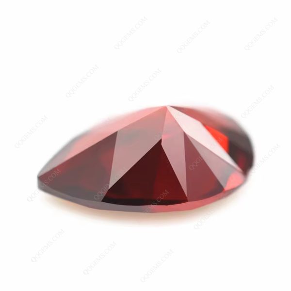 Garnet/dark Garnet Cubic Zirconia Loose Gemstones Synthetic Faceted Cut Pear Shape CZ Stones - Image 2