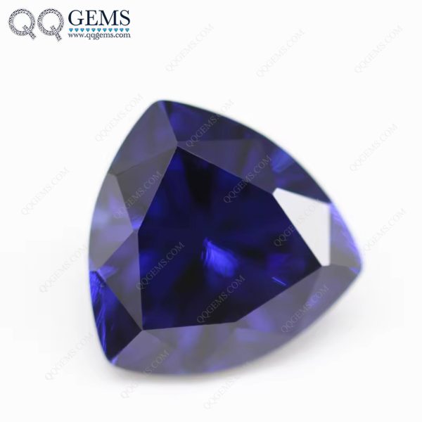 L-tanzanite/tanzanite Cubic Zirconia Loose Gems Synthetic Machine Cut Triangle Shape CZ Stones  - Image 3