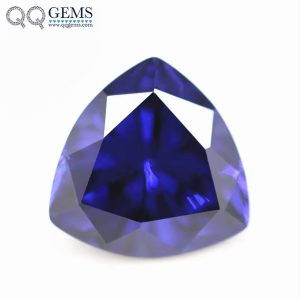 L-tanzanite/tanzanite Cubic Zirconia Loose Gems Synthetic Machine Cut Triangle Shape CZ Stones 