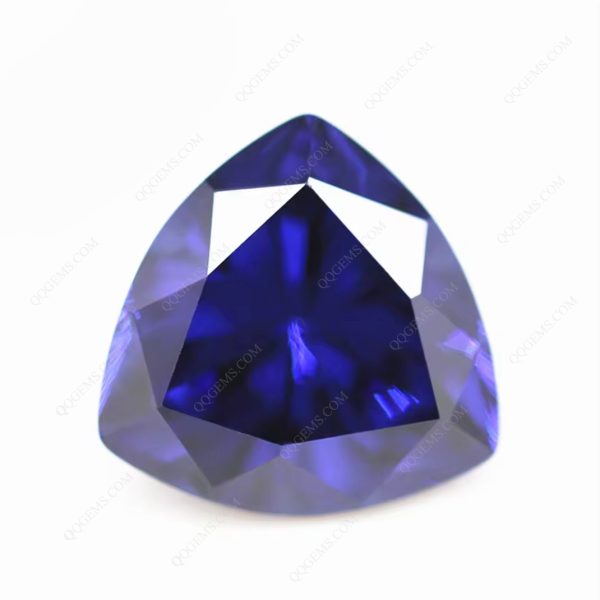L-tanzanite/tanzanite Cubic Zirconia Loose Gems Synthetic Machine Cut Triangle Shape CZ Stones  - Image 5