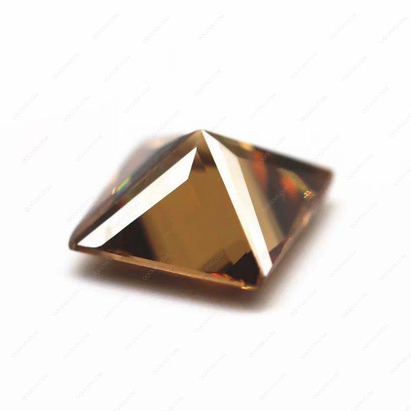 Coffee/dark Coffee Cubic Zirconia Stones Synthetic Cubic Zirconia square CZ Gems - Image 2