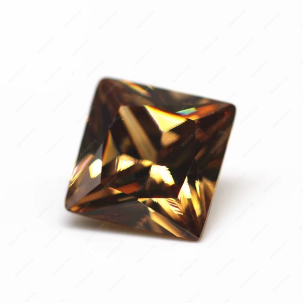 Coffee/dark Coffee Cubic Zirconia Stones Synthetic Cubic Zirconia square CZ Gems - Image 5