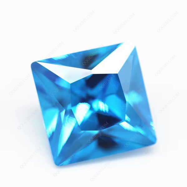 Aquamarine/aqua Blue/blue Topaz Cubic Zirconia Gemstones Synthetic square CZ Loose Stones - Image 4