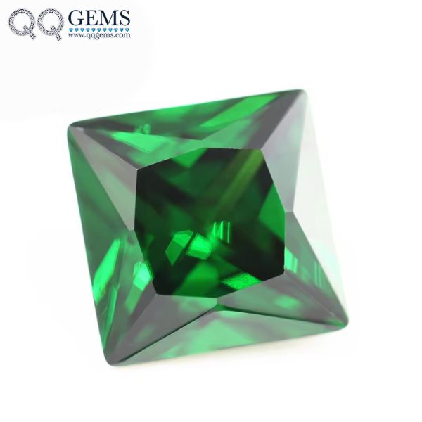 Light Green/emerald Green Cubic Zirconia Gemstones Synthetic square CZ Stones - Image 5