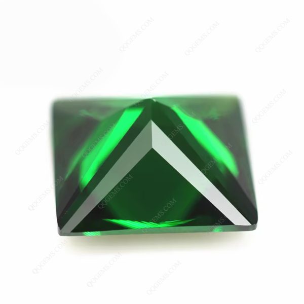 Light Green/emerald Green Cubic Zirconia Gemstones Synthetic square CZ Stones - Image 2