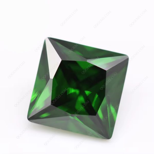 Light Green/emerald Green Cubic Zirconia Gemstones Synthetic square CZ Stones - Image 4