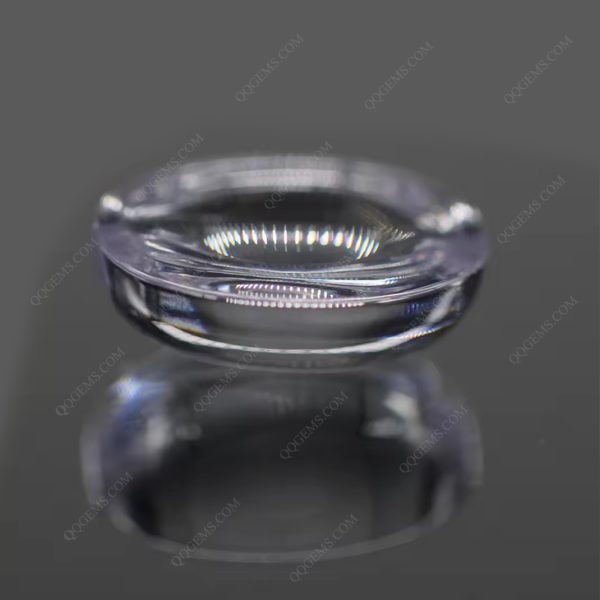 White Color Cubic Zirconia Loose Gems Synthetic Oval Shape Cabochon Cut CZ Stones - Image 5