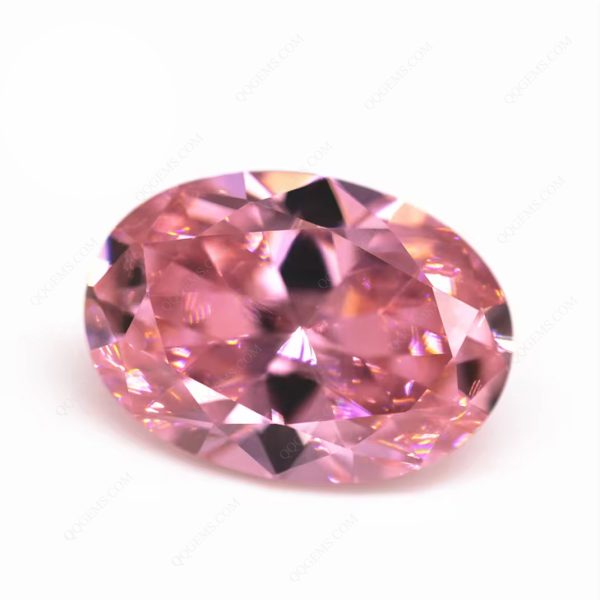 Oval Shape Pink Cubic Zirconia Loose Gemstones Artificial Oval Faceted Cut CZ Stones - Image 5