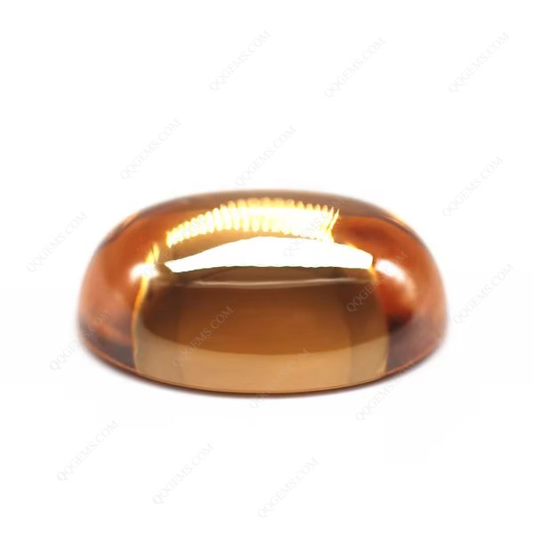 Champagne/D-champagne Cubic Zirconia Loose Gems Synthetic Oval Cabochon CZ Stones - Image 5