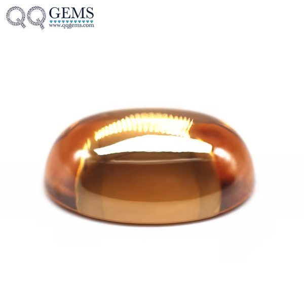 Champagne/D-champagne Cubic Zirconia Loose Gems Synthetic Oval Cabochon CZ Stones