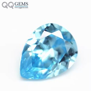 Pear Cut Aquamarine Cubic Zirconia Loose Gemstones Artificial Diamond Cut Pear Shape CZ Stones