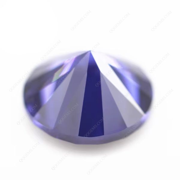 Light Tanzanite/tanzanite Cubic Zirconia Loose Gemstones 8h & 8a Synthetic CZ Diamond Cut Stones - Image 2