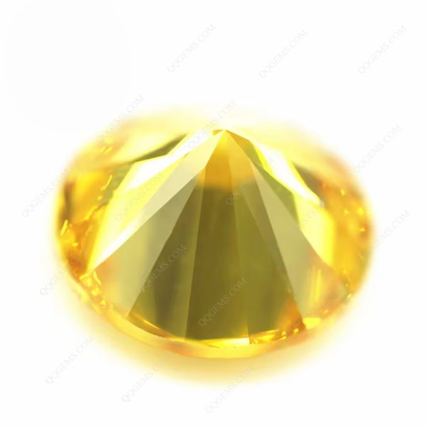 Yellow/gold Yellow Cubic Zirconia Loose Gemstones Artificial CZ Diamond Cut Stones - Image 2