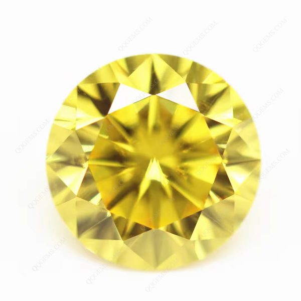Yellow/gold Yellow Cubic Zirconia Loose Gemstones Artificial CZ Diamond Cut Stones - Image 3