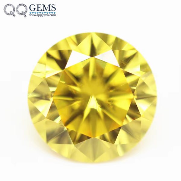 Yellow/gold Yellow Cubic Zirconia Loose Gemstones Artificial CZ Diamond Cut Stones