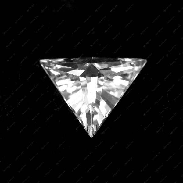 White Color Cubic Zirconia Loose Gemstones Synthetic Machine Cut Triangle Shape CZ Stones  - Image 4
