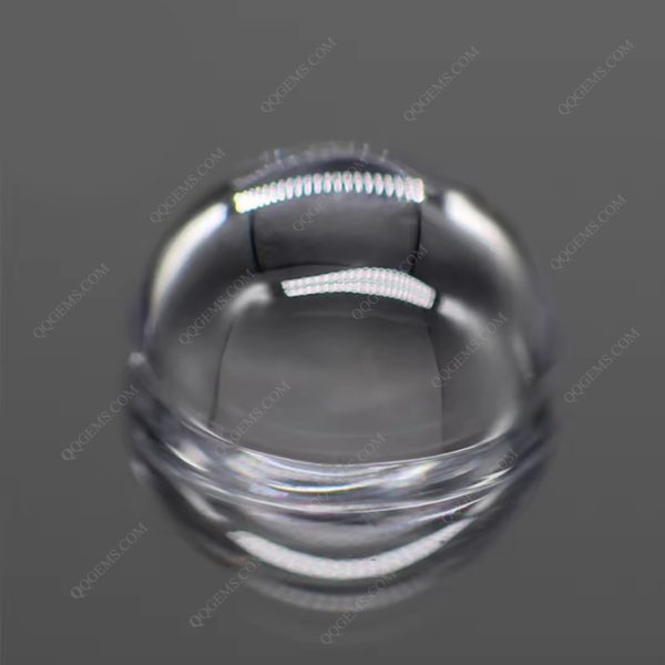 White Color Cubic Zirconia Loose Gems Synthetic Round Cabochon Cut CZ Stones - Image 3