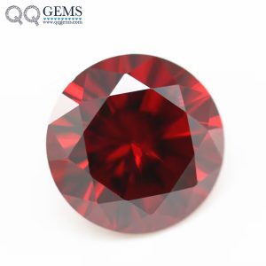 Garnet/dark Garnet 5A Cubic Zirconia Loose Gemstones Synthetic Round CZ Stone