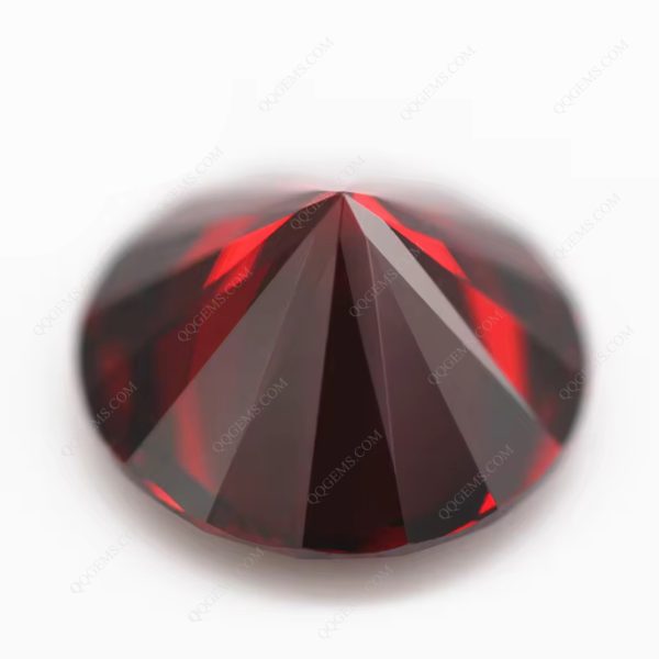 Garnet/dark Garnet 5A Cubic Zirconia Loose Gemstones Synthetic Round CZ Stone - Image 2