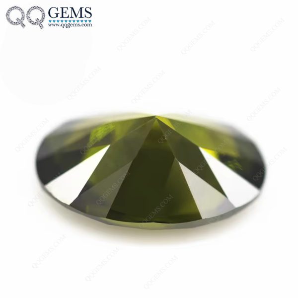 Peridot/D-peridot Cubic Zirconia Loose Gems Synthetic Faceted Oval Cut CZ Stones - Image 3