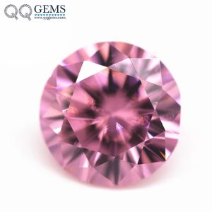 Cubic Zirconia Loose Gemstone Artificial Round Machine Cut CZ Stones for Jewelry Making