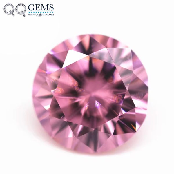 Cubic Zirconia Loose Gemstone Artificial Round Machine Cut CZ Stones for Jewelry Making