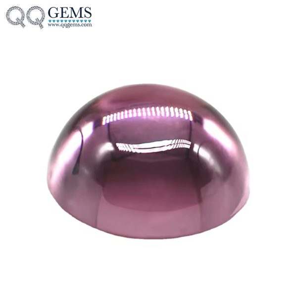 Pink Cubic Zirconia Loose Gemstones Synthetic Round Cabochon Cut CZ Stones