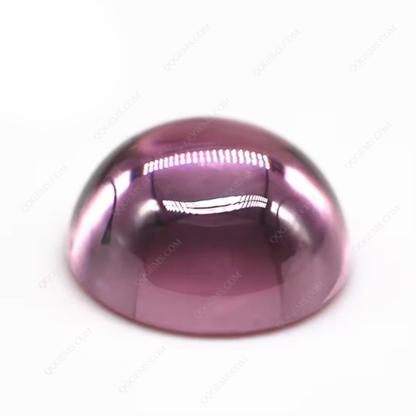 Pink Cubic Zirconia Loose Gemstones Synthetic Round Cabochon Cut CZ Stones - Image 5