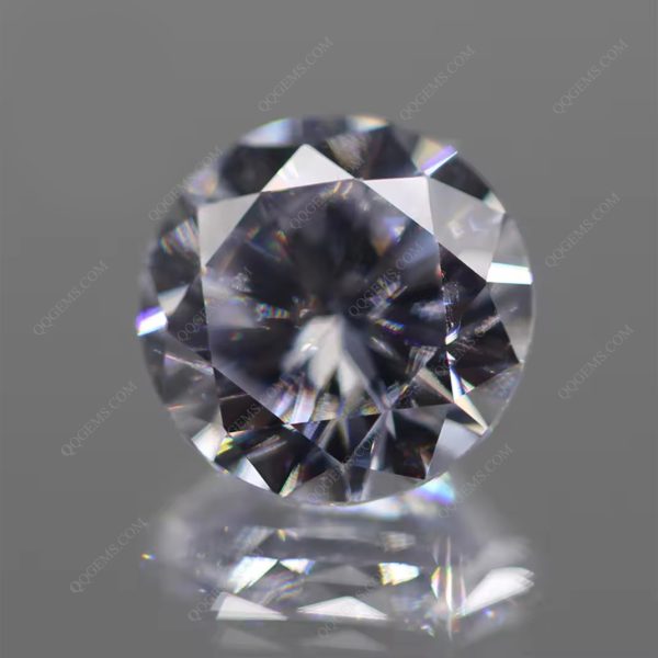 Brilliant Cut White Colorless Cubic Zirconia Loose Gemstones Artificial Round Shape CZ Gemstones - Image 5