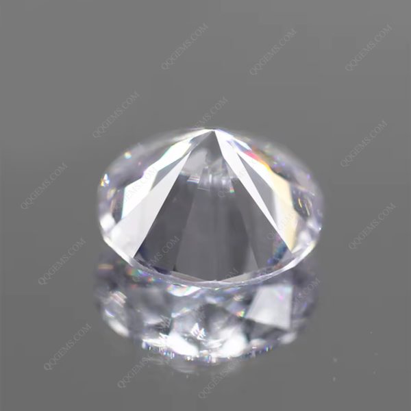 Brilliant Cut White Colorless Cubic Zirconia Loose Gemstones Artificial Round Shape CZ Gemstones - Image 3