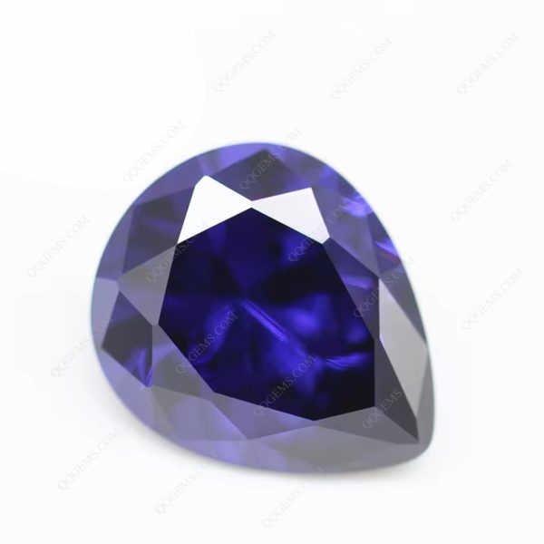 L-tanzanite/tanzanite Cubic Zirconia Loose Gems Artificial Pear Cut CZ Stones - Image 2