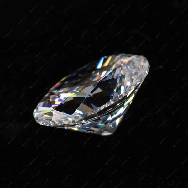 White Color Cubic Zirconia Loose Gems Synthetic Oval Machine Cut CZ Stones - Image 5