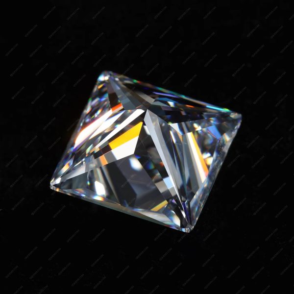 Princess Cut White Color Cubic Zirconia Gemstones Synthetic square Shape CZ Stones - Image 4