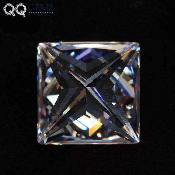 Princess Cut White Color Cubic Zirconia Gemstones Synthetic square Shape CZ Stones - Image 5