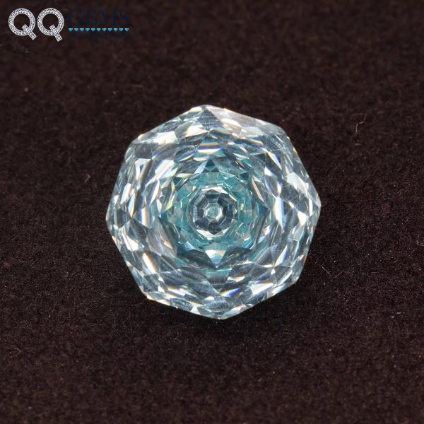 Round Rose Cut Multi-color Cubic Zirconia Loose Gemstones Artificial Rose Shape CZ Gemstones