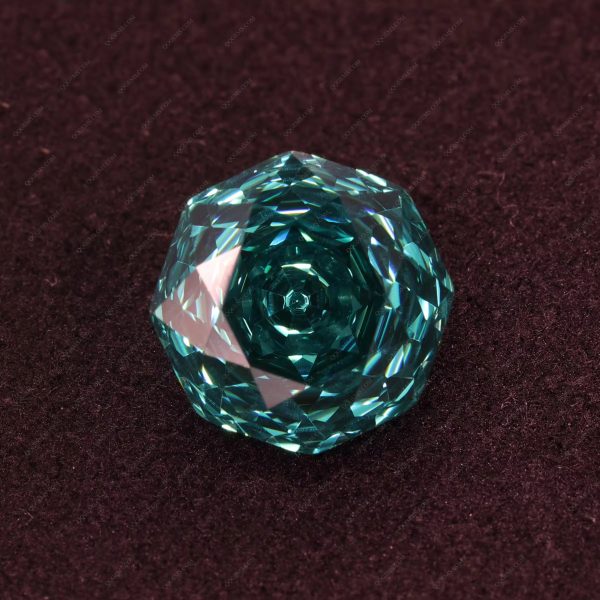 Round Rose Cut Multi-color Cubic Zirconia Loose Gemstones Artificial Rose Shape CZ Gemstones - Image 9
