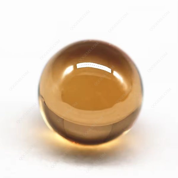 Champagne/dark champagne 5A Cubic Zirconia Loose Gems Synthetic Round Sphere Shape CZ Stones - Image 2