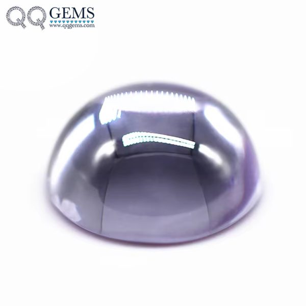 Lavender Cubic Zirconia Loose Gems Round Cabochon Cut CZ Stones