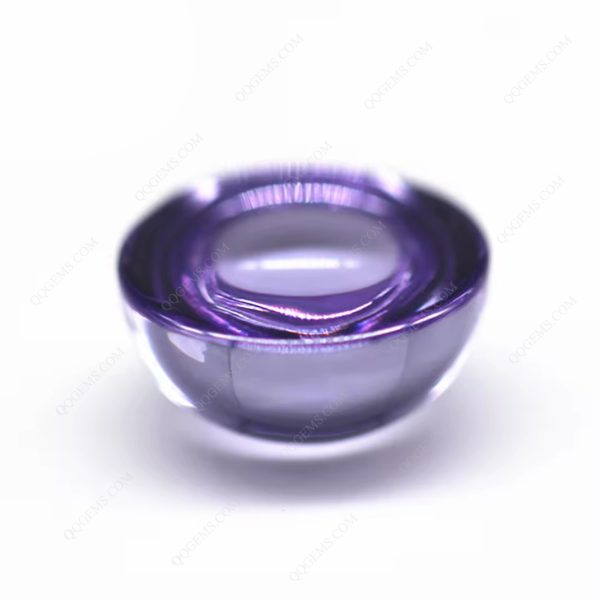 Lavender Cubic Zirconia Loose Gems Round Cabochon Cut CZ Stones - Image 2